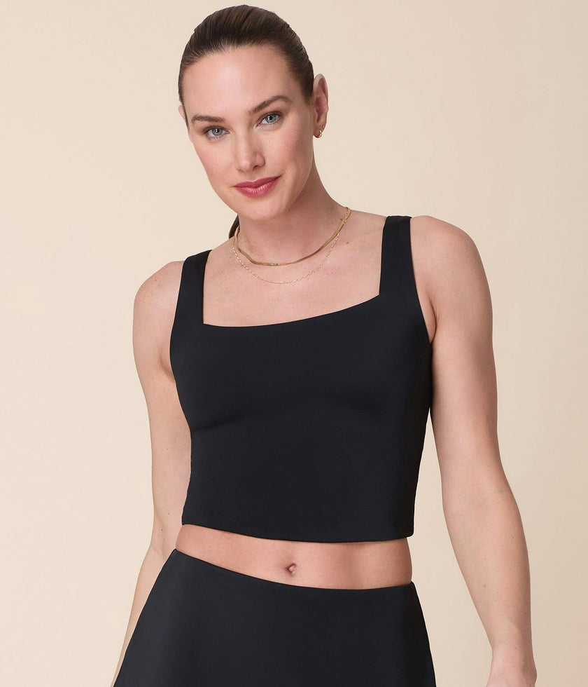 The Siren Swim Tank - Flat - Black