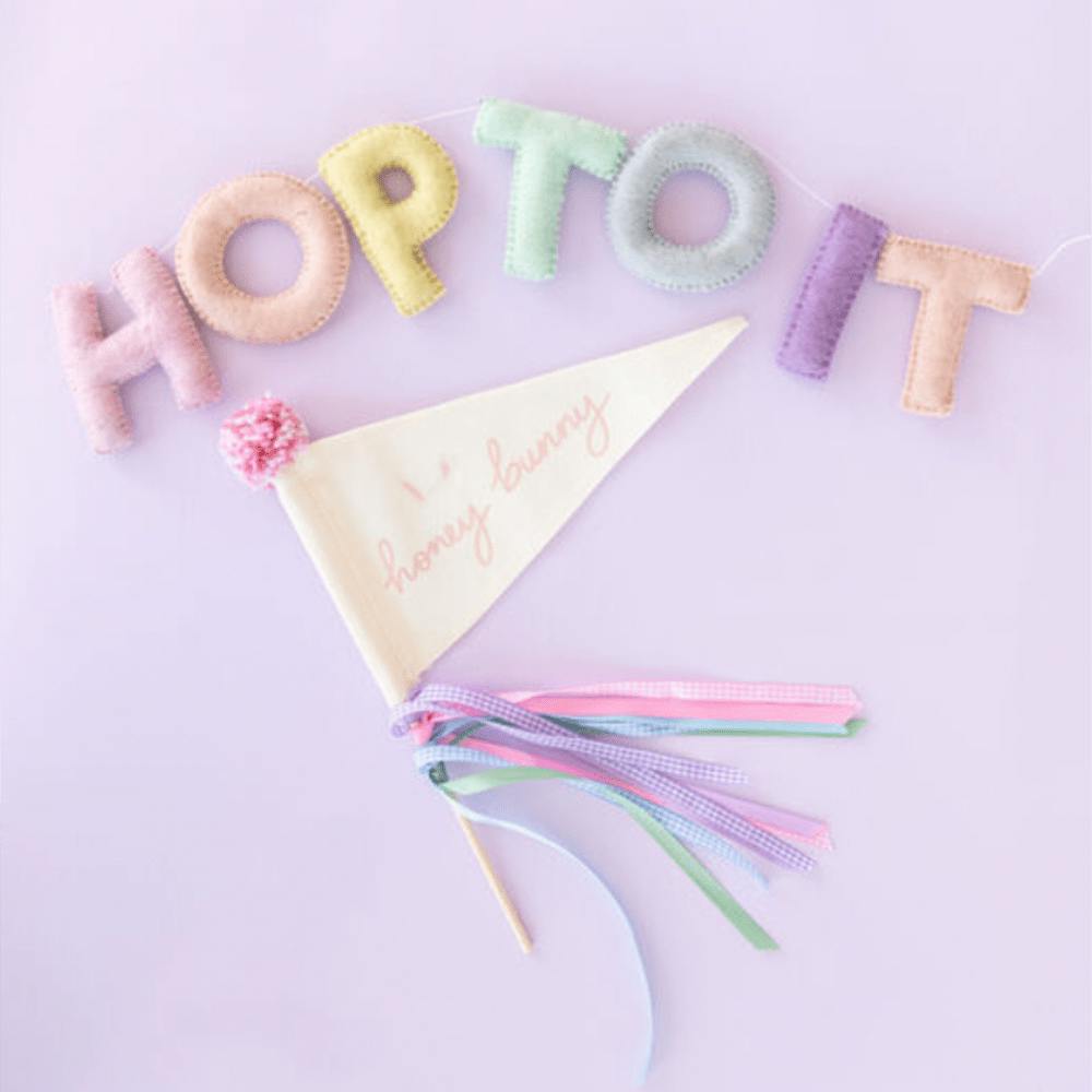 Honey Bunny Mini Pennant Flag
