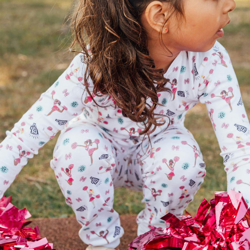 The Organic Long Sleeve Pajama Set [Cheer]