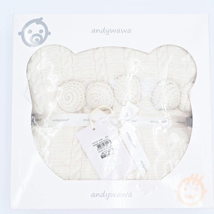 Ecru Knitted Blanket
