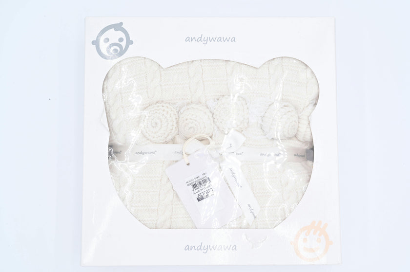 Ecru Knitted Blanket