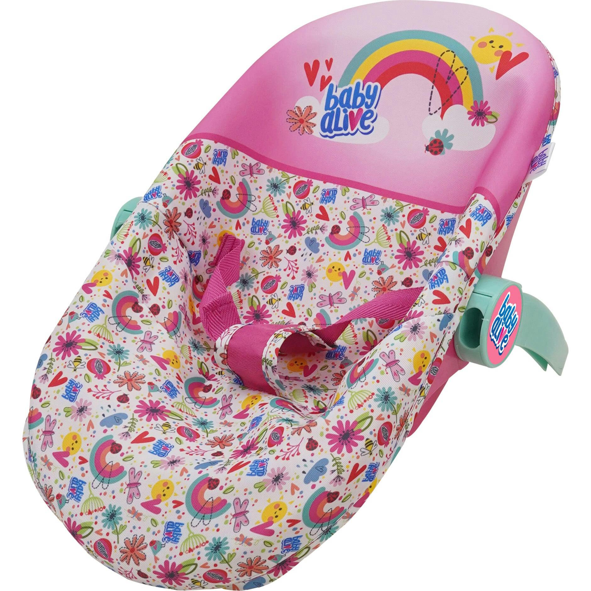 Baby Alive Deluxe Doll Car Seat - Pink & Rainbow