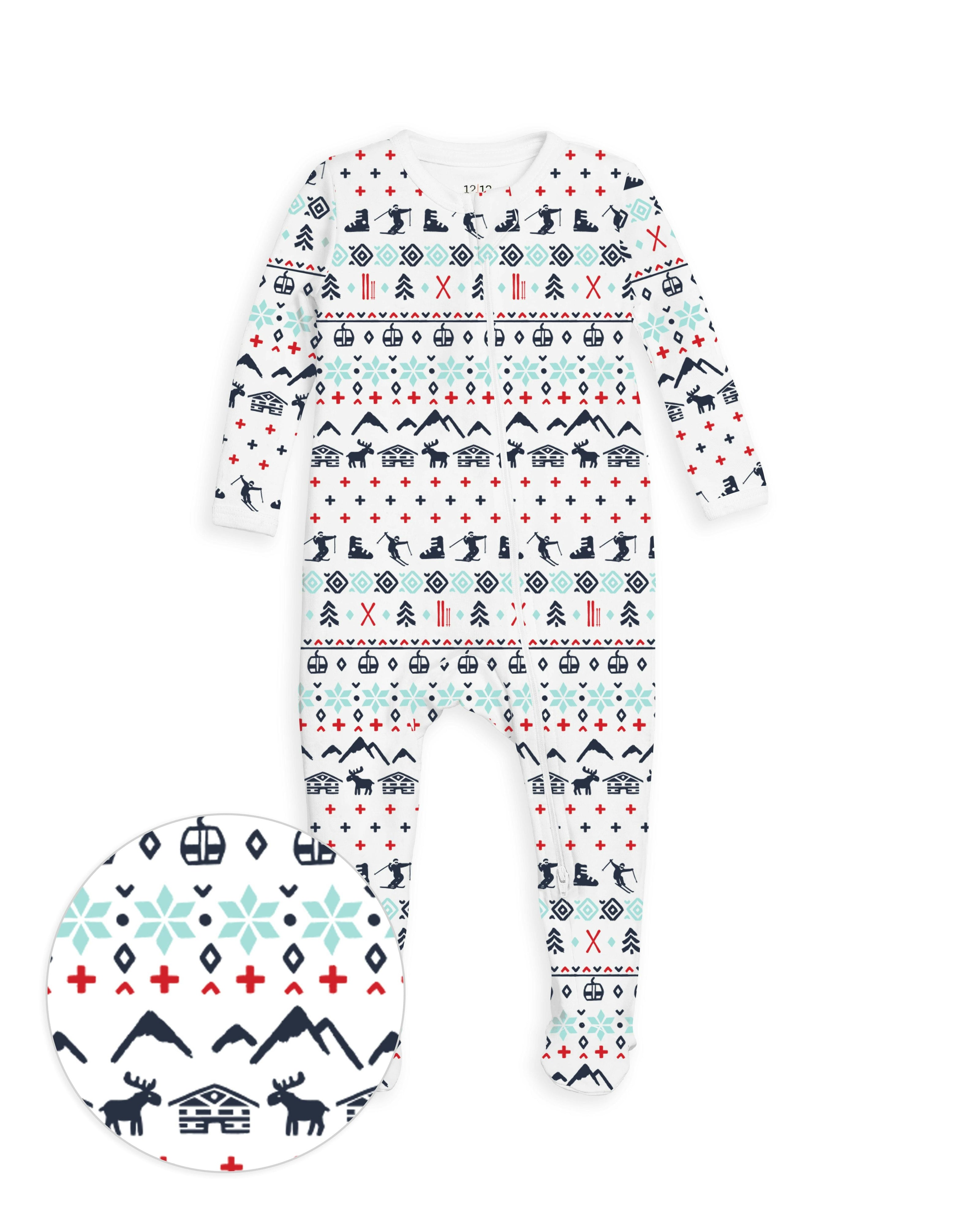 The Organic Zipper Footie [Ski Club]
