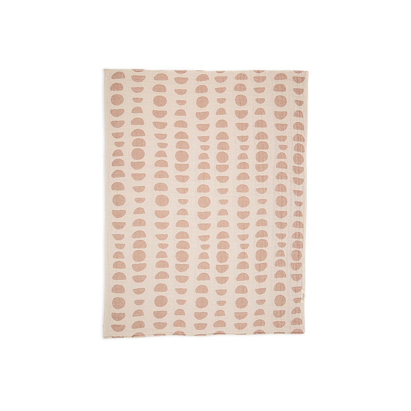 Cotton Jacquard Baby Blanket (Copper Moon Phase)