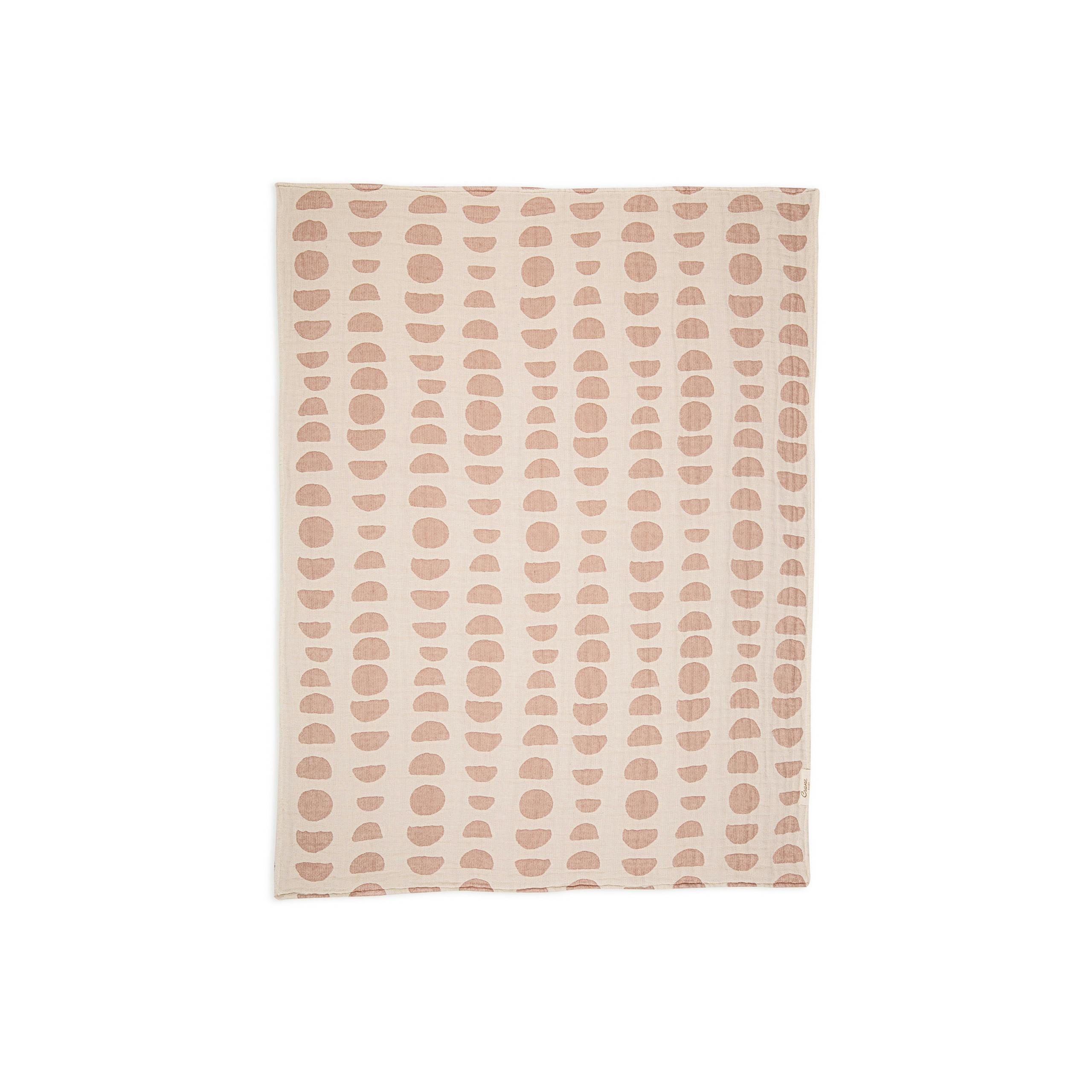 Cotton Jacquard Baby Blanket (Copper Moon Phase)