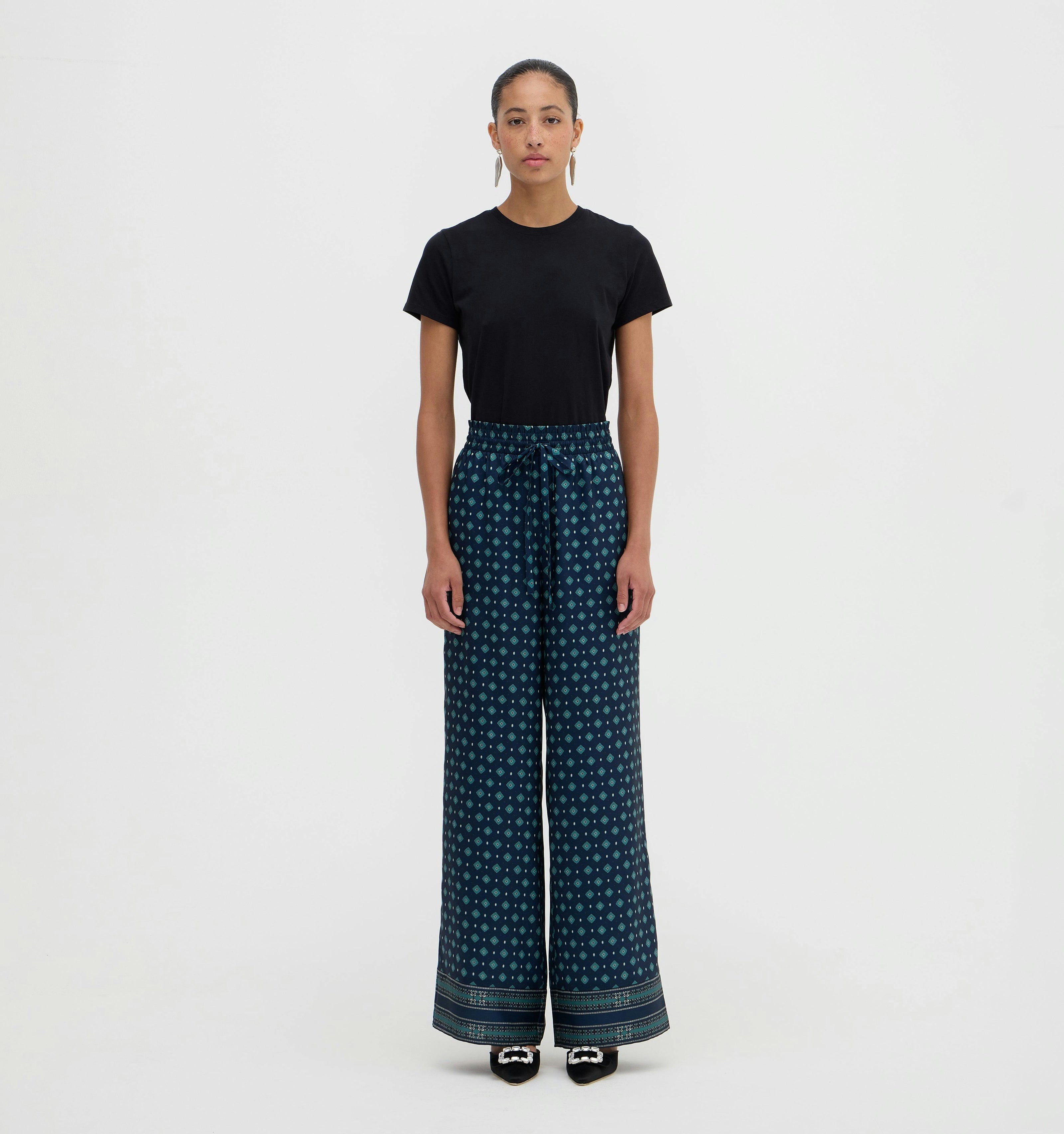The Maxime Pant - Juniper Foulard