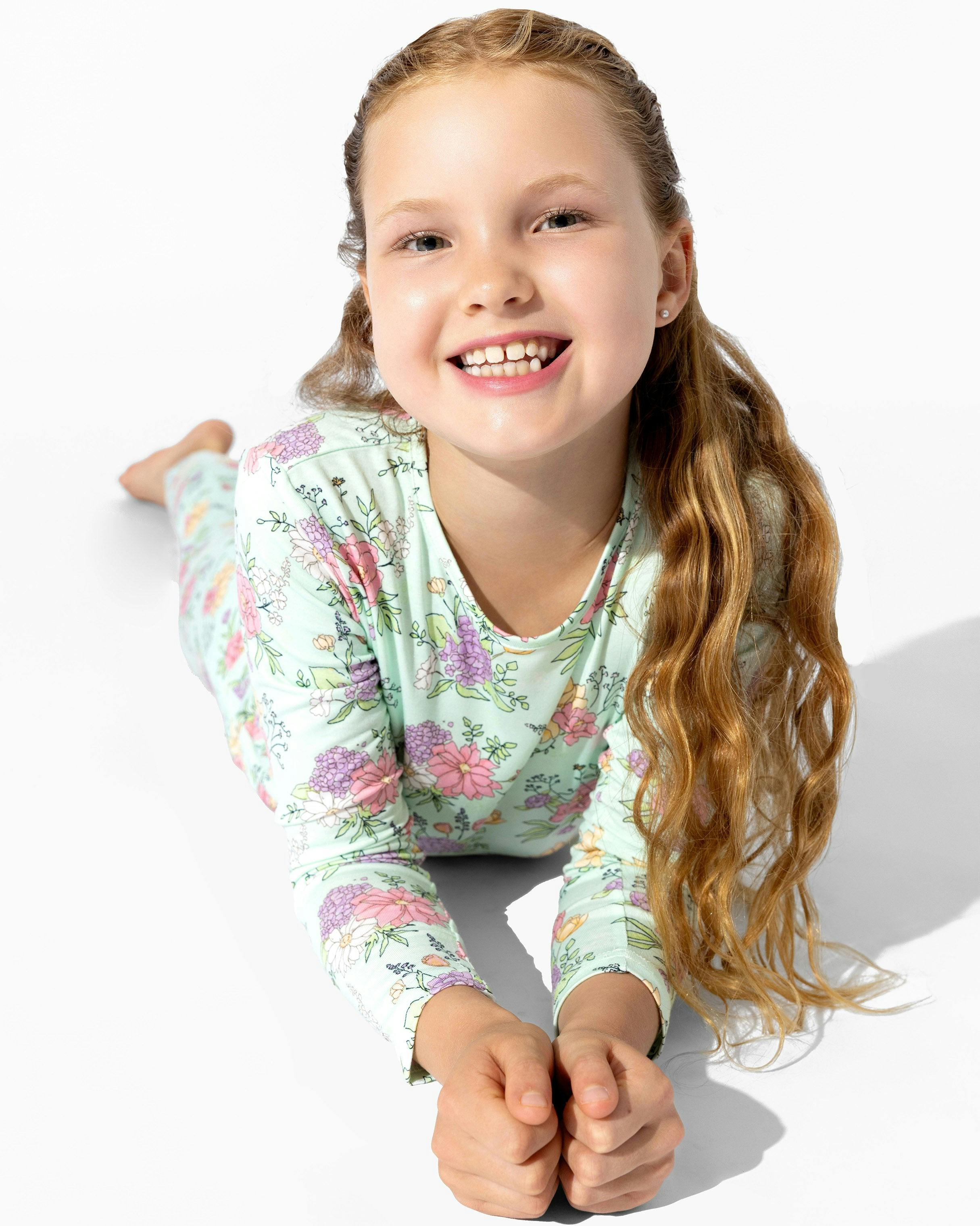 Petals & Posies Bamboo Kids Pajamas