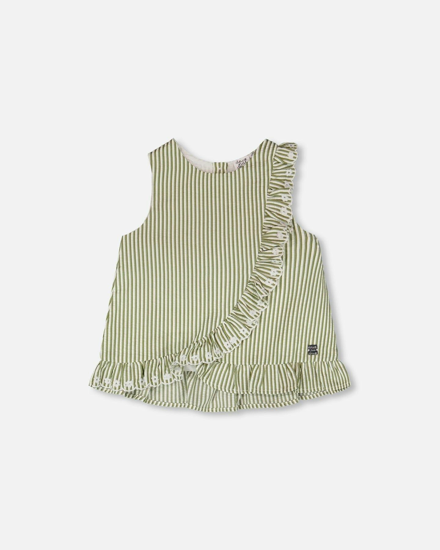 Top With Embroidered Ruffle