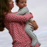 baby boxwood ticking stripe pima footie
