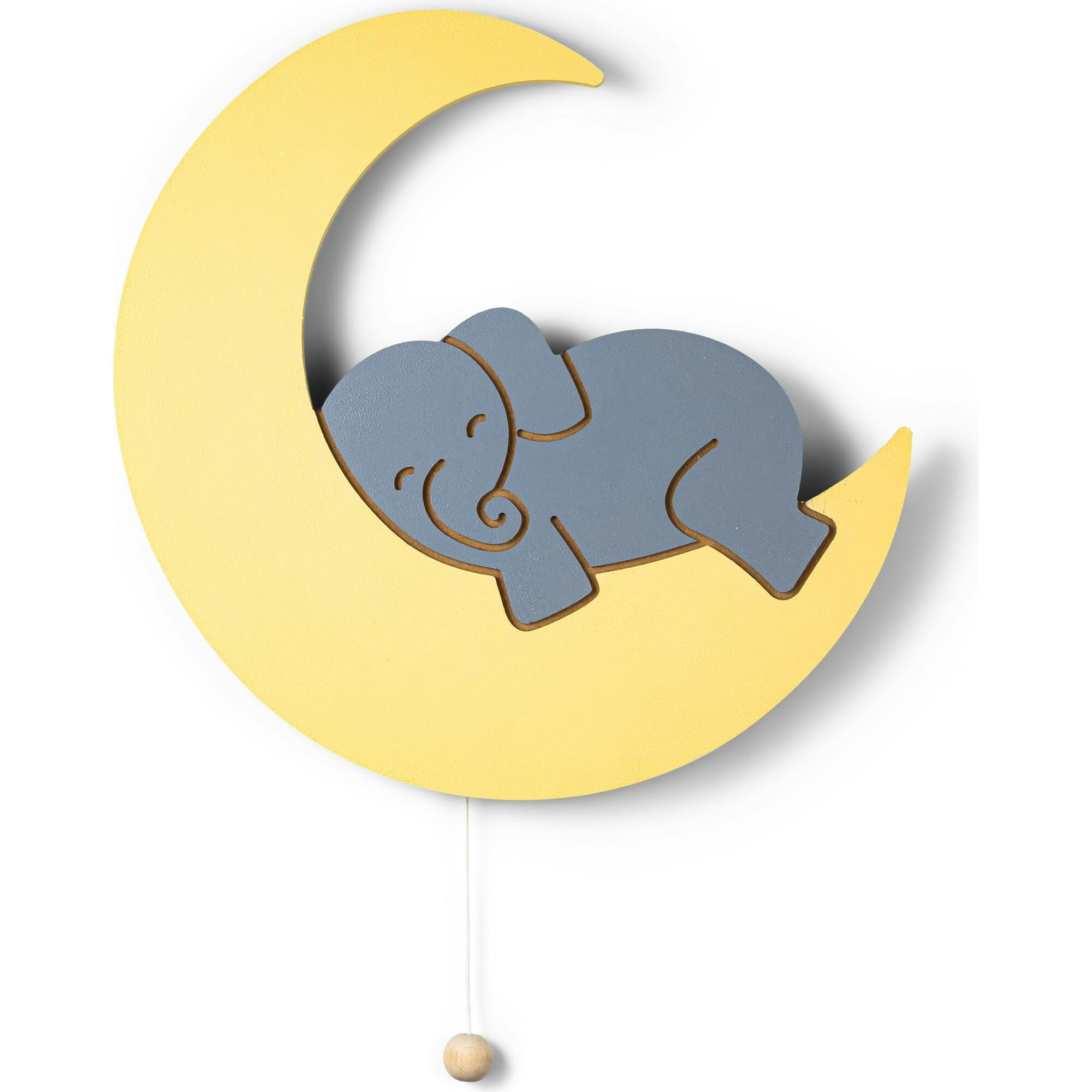 LumiDreams Wall Light - Kid's Decor Nightlight Elephant on Moon