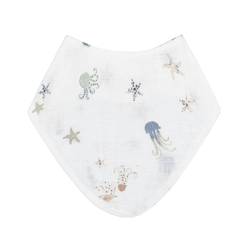 Cove Sea Life Cotton Bandana Baby Bib (3 Pack)