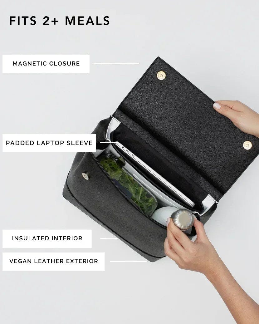 Chic, Stylish Padded Laptop Sleeve Backpack, Black