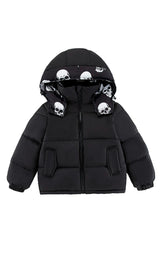 Charlie Heavy Weight Down Puffer Coat, Skulls