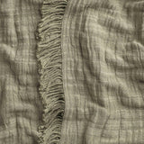 Sage Fringe Bedspread, Green