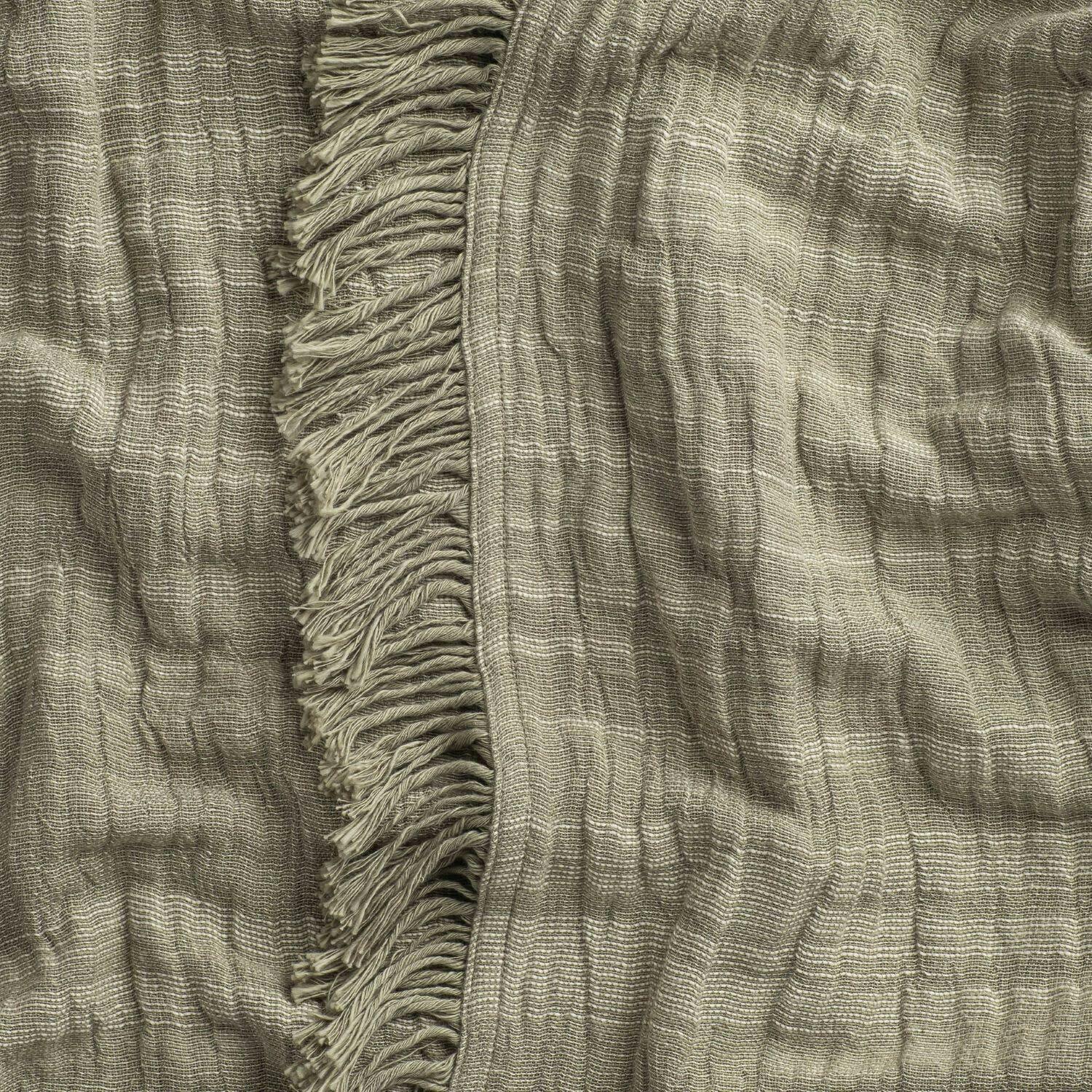 Sage Fringe Bedspread, Green