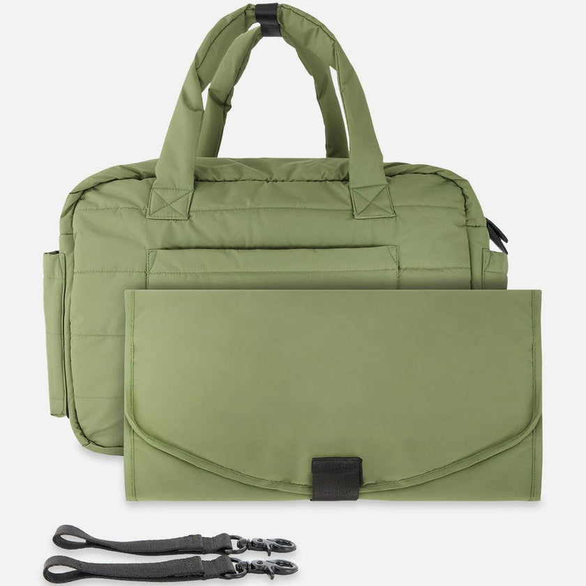 Diaper Bag With Changing Mat Olive Green