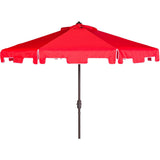 UV-Resistant Zimmerman 9' Crank Push-Button Tilt Umbrella