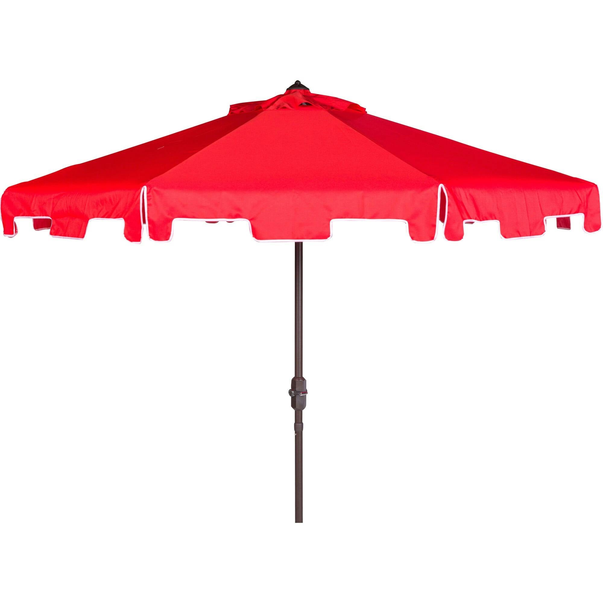 UV-Resistant Zimmerman 9' Crank Push-Button Tilt Umbrella