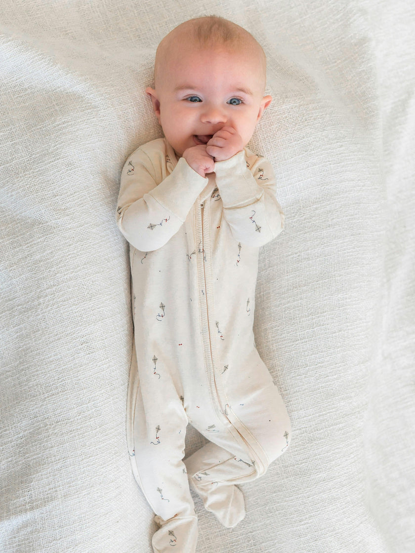 Peyton Zipper Sleeper - Kite / Dune + Barn
