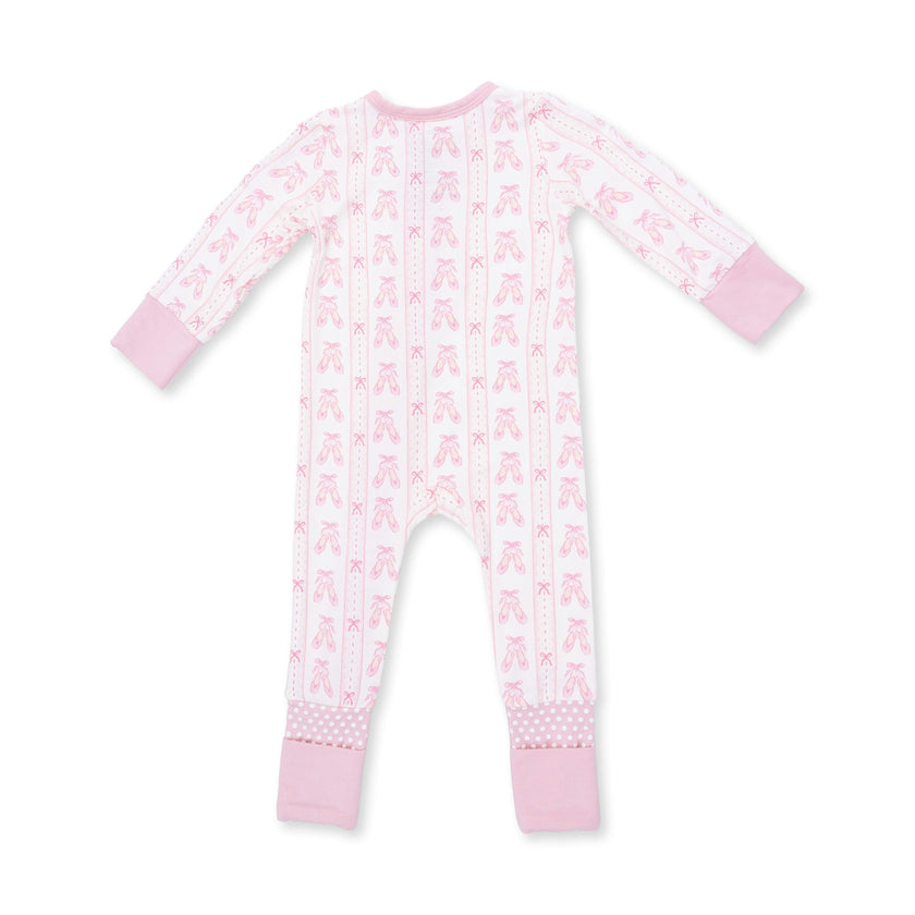 Ballet Shoes Ribbon Stripe - Convertible Romper