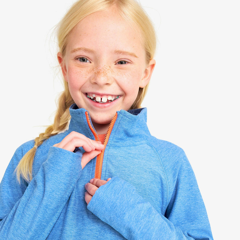 Kids FlexKnit half-zip pullover