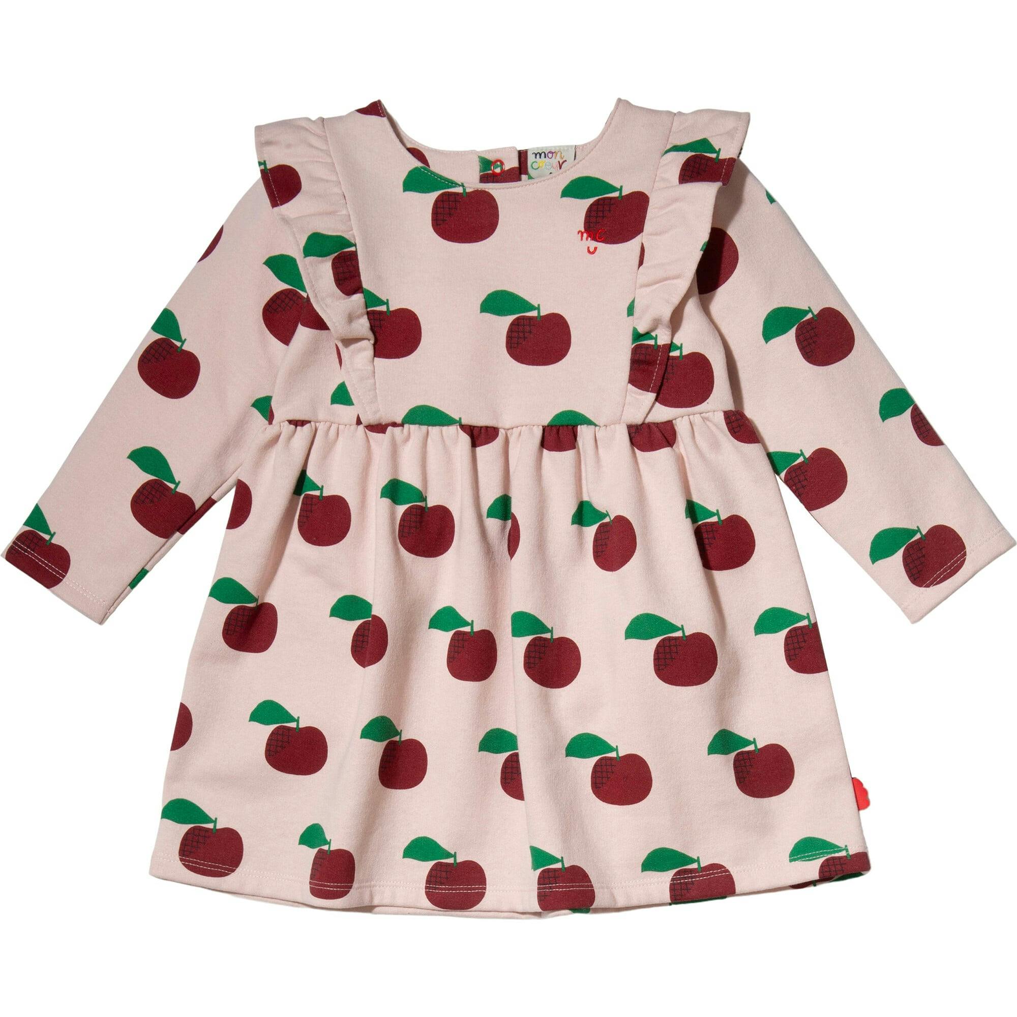 Recycled Cotton Apples Kid Ruffle Dress