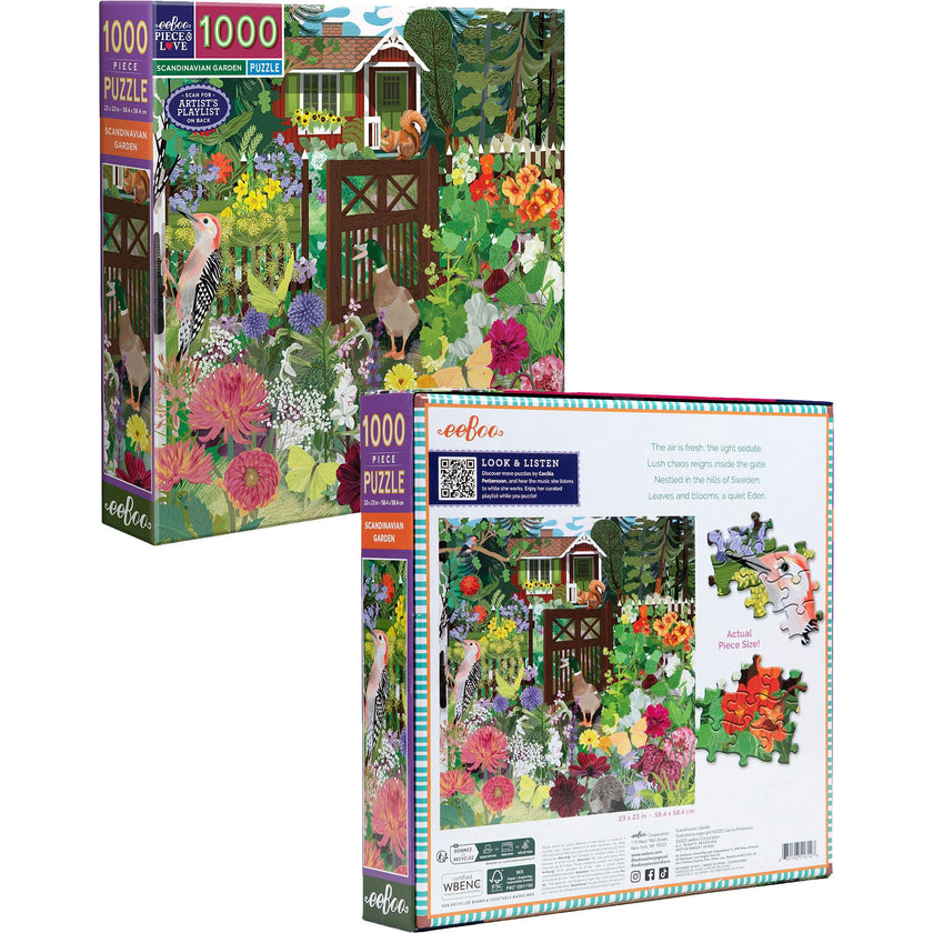 Piece&Love: Scandinavian Garden - 1000 pc Puzzle