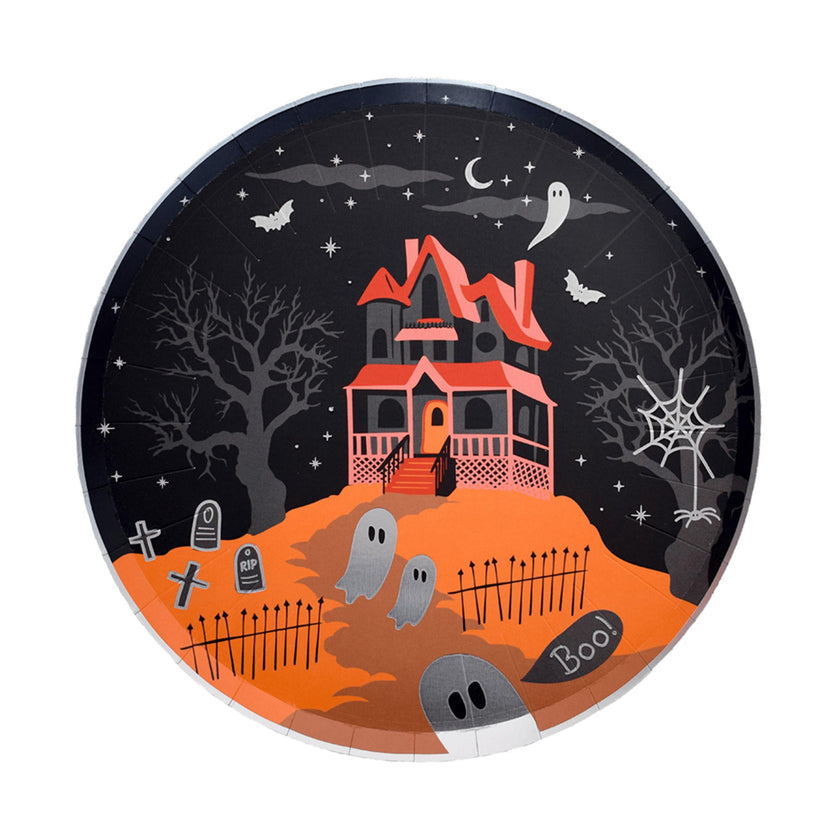 Trick or Treat Street Scene Large Plates