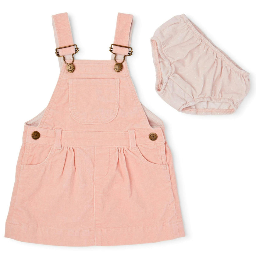 Old Rose Pink Corduroy Dress