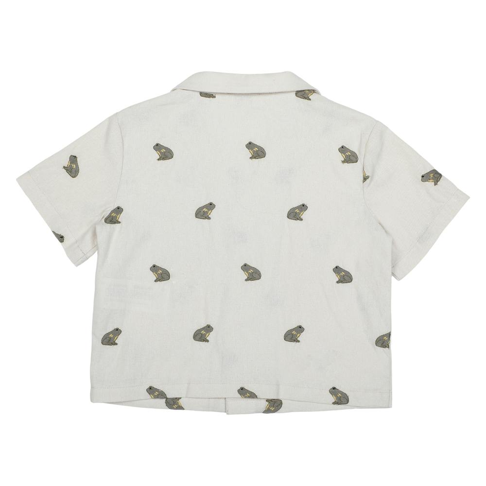 Deccie Shirt | Frogs | Warm White
