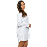 Women's Golf Night Shirt - Organic Cotton Poplin