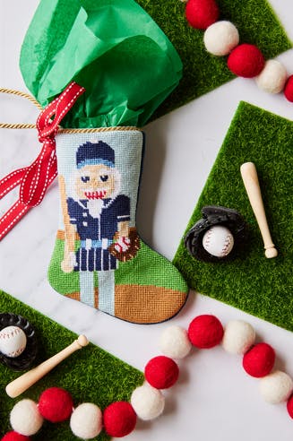 Festive Fastball Nutcracker (Baseball)