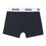 Navy 3-Pack Logo Boxer Trunks