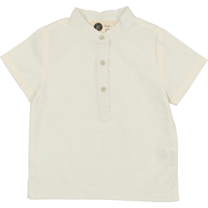 Smocked Floral Boys Shirt