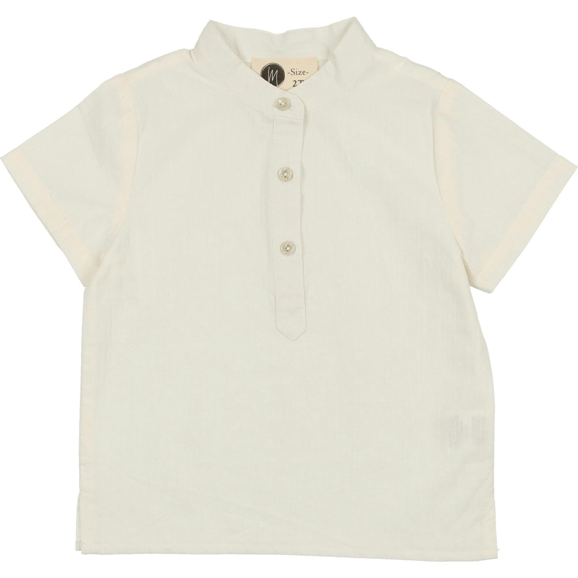 Smocked Floral Boys Shirt