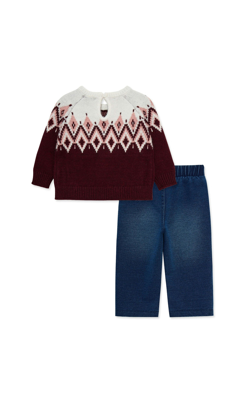 Fair Isle Sweater Pant Set (12-24M)