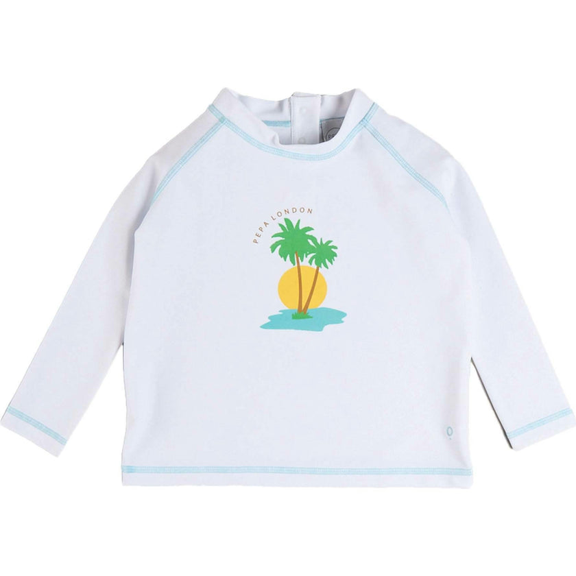 Oasis Rashguard in White (12mths-6yrs)