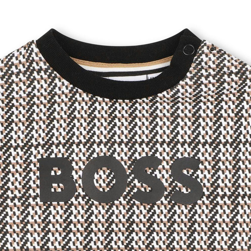 Black Check Logo Sweatshirt