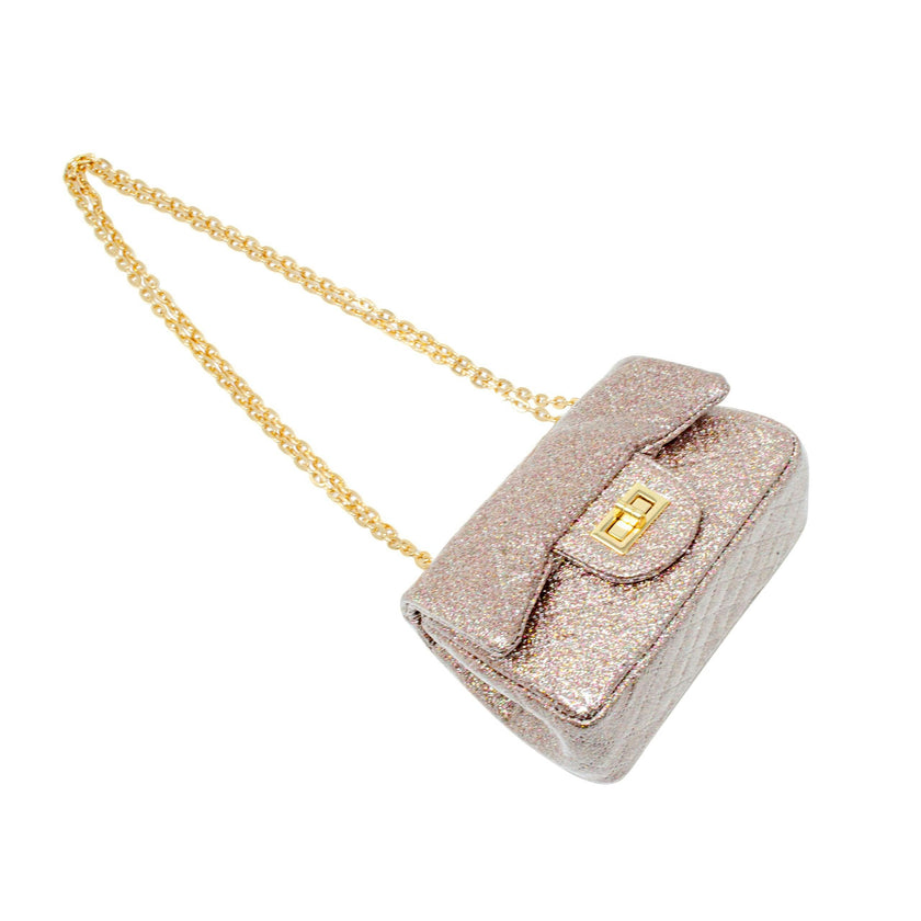 Classic Quilted Sparkle Mini Handbag