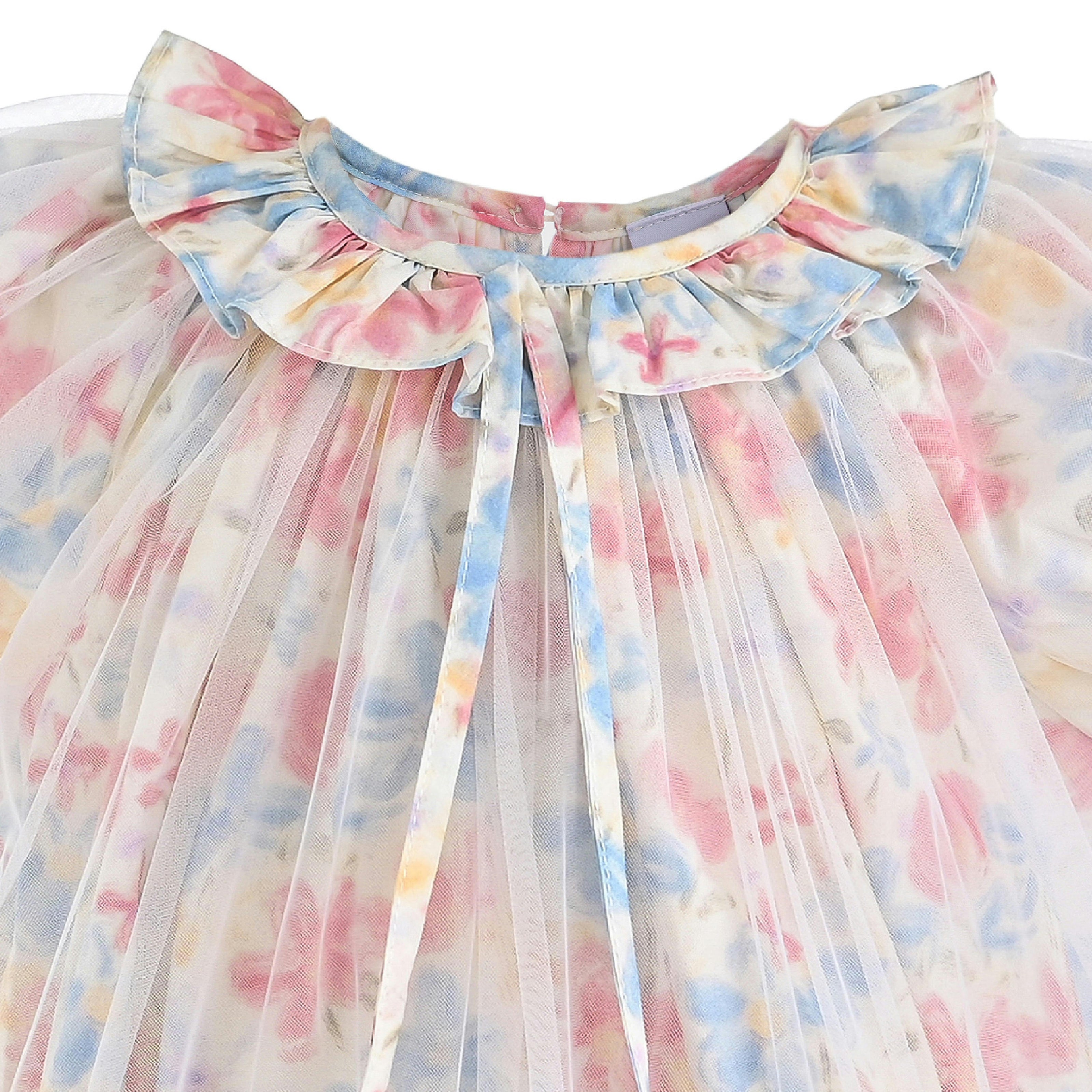 Pink Ayla Blossom Tulle Dress