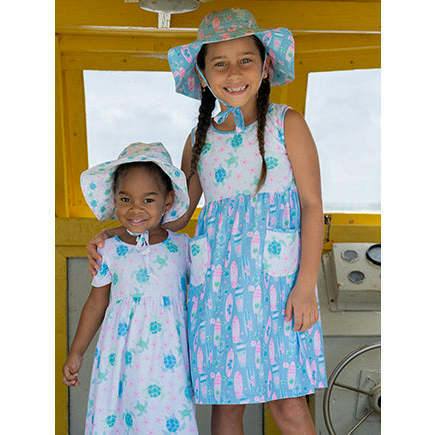 UPF 50+ Dahlia Sleeveless Tee Dress w/ Pockets
