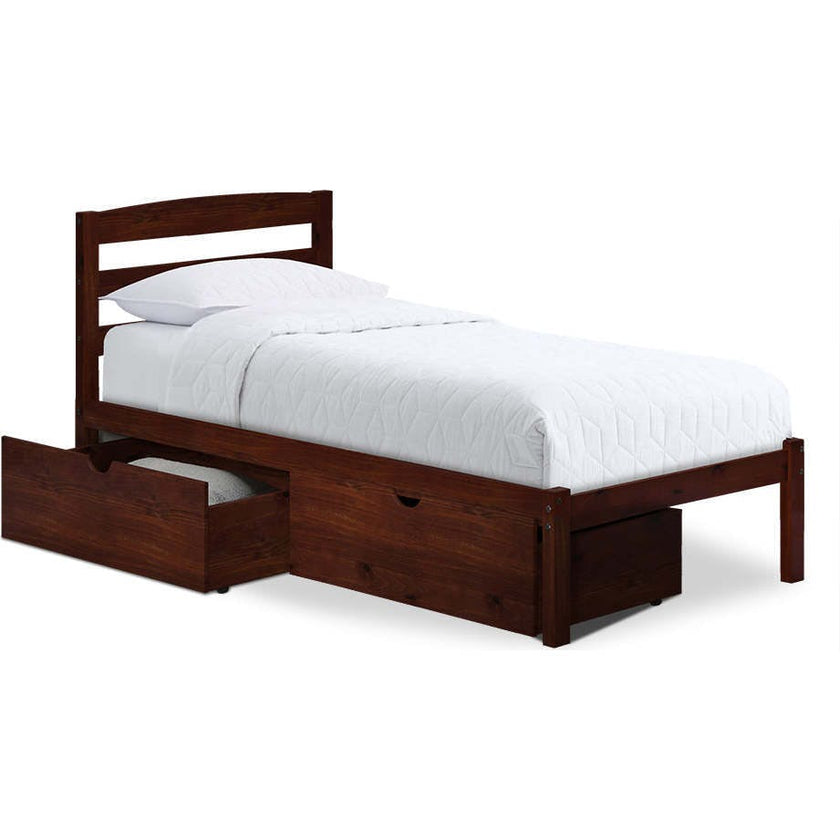 Twin Bed with Storage Drawers