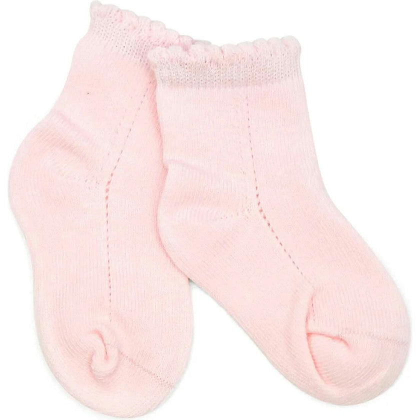 Openwork Ankle Sock (Pink)