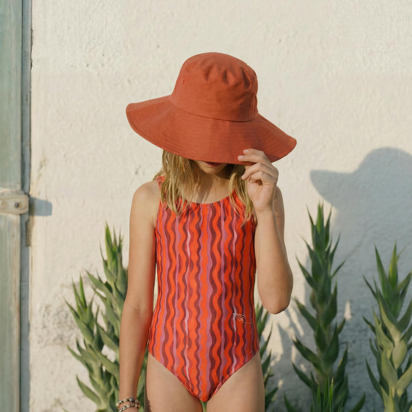 Tangerine Flow Girls Swimzers