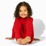 Winterberry Red Bamboo Convertible Footie