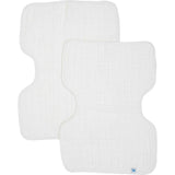 Cotton Muslin Burp Cloth 2 Pack - White