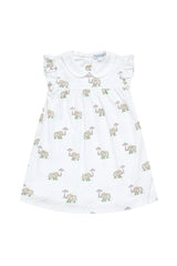 Pink Elephant Ruffle Playtime Dress