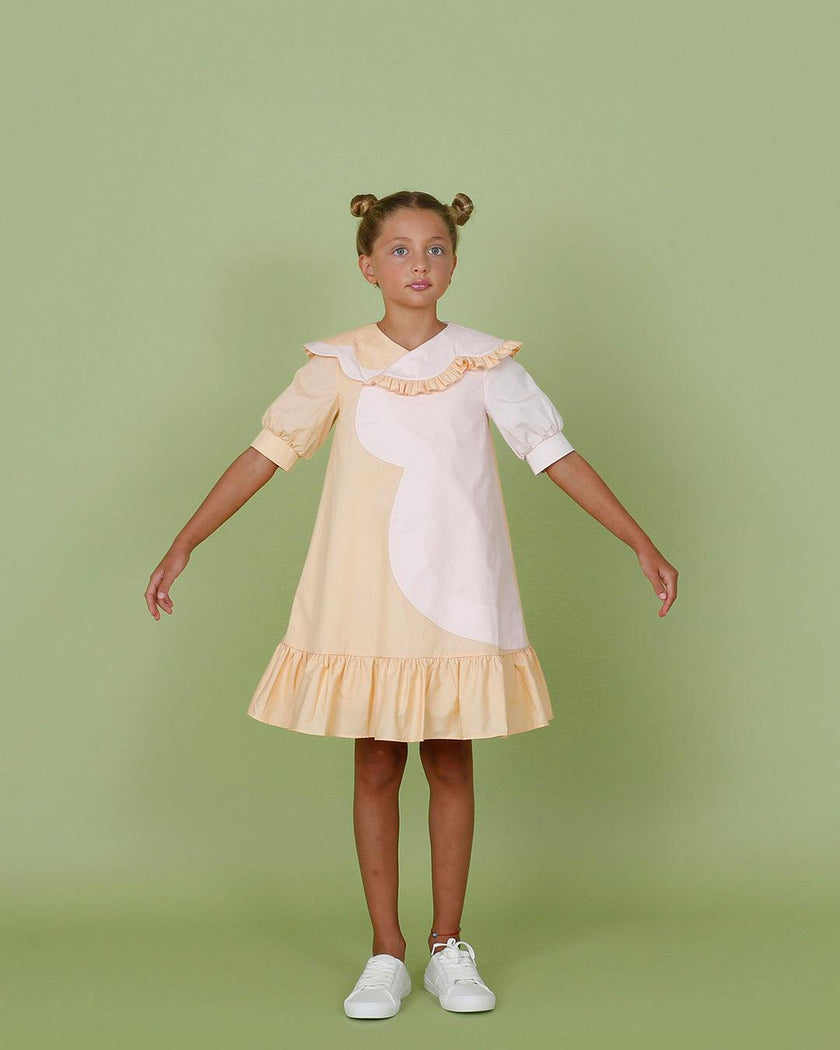 Lily dress (cantaloupe/blush pink)