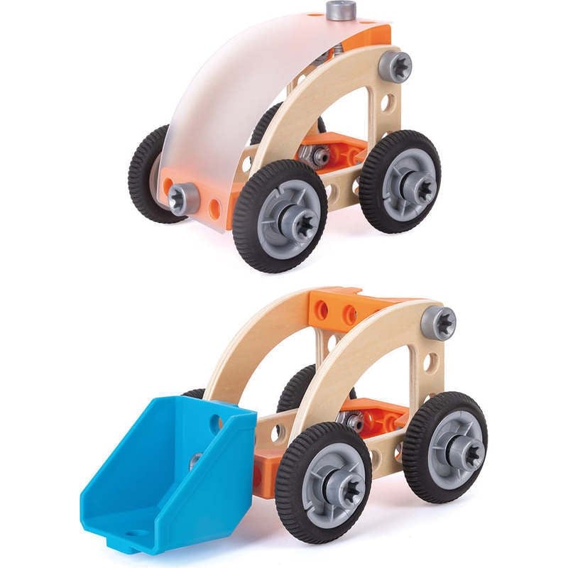 Hape: Junior Inventor: Build 'N' Drive Car Set - 37pcs