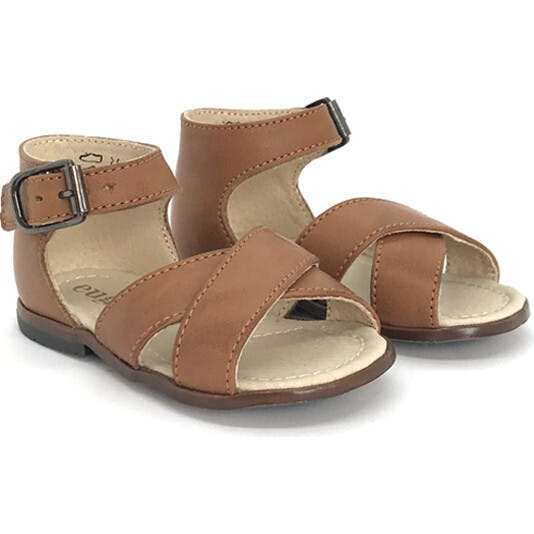 Athina Ankle Strap Sandal, Brown